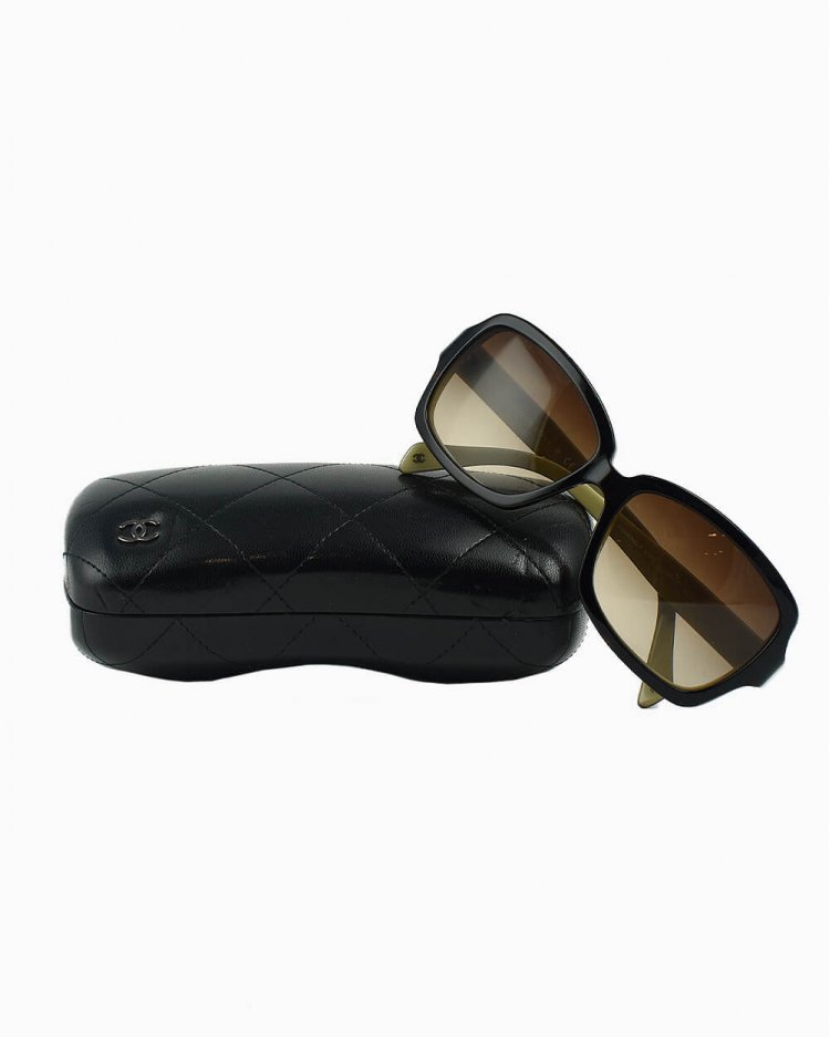 Óculos de sol Chanel original CC bicolor 5143 feminino